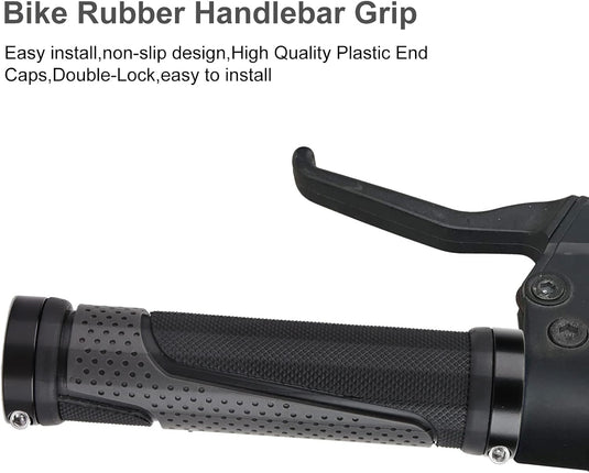 Fietshandvatten set 22 mm zwart antislip