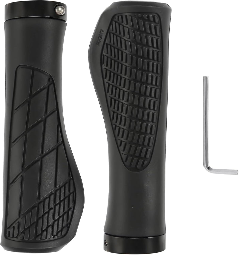 Chargez l'image dans la visionneuse de la galerie, Ergonomische fietshandvatten 22 mm zwart met inbussleutel

