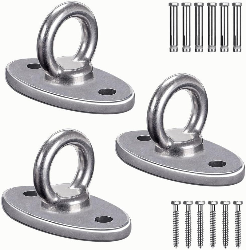 Carica immagine in Galleria Viewer, Plafond ophangbeugel van roestvrij staal met gesloten U-ring voor schommels en hangmatten – plafondhaak – bokszakbevestiging
