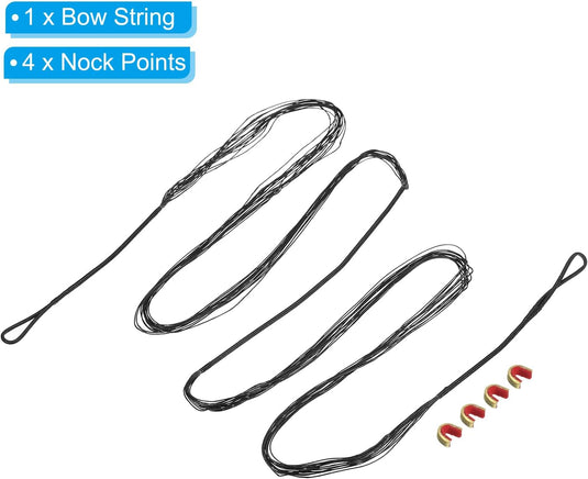 Recurve boogsnaar 54 inch 14 strengen voor AMO 58 inch met 4 nokpunten – boogschieten accessoires