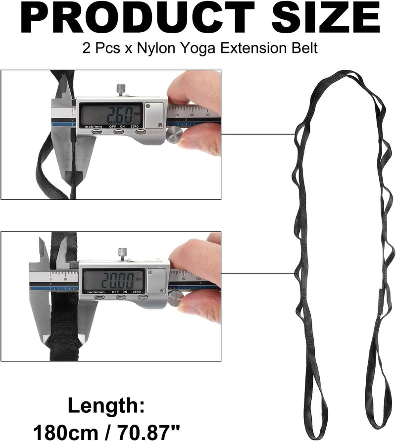 Załaduj obraz do przeglądarki galerii, Daisy chain ophangbanden 2 stuks 180 cm met 12 lussen blauw – verstelbare nylon riemen – aerial yoga accessoires
