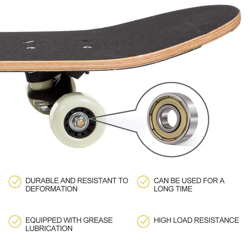 Load image into Gallery viewer, Kogellagers, 20 stuks 608 ZZ kogellagers, voor schaatsen, skateboards, inline skates, 8 mm x 22 mm x 7 mm
