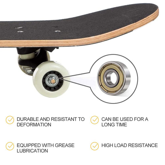 Kogellagers, 20 stuks 608 ZZ kogellagers, voor schaatsen, skateboards, inline skates, 8 mm x 22 mm x 7 mm