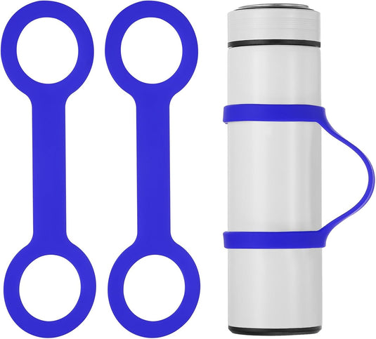 Siliconen waterfles draaggreep (2 stuks) - Antislip fleshouder riem - Fles draagriem 500-1000 ml