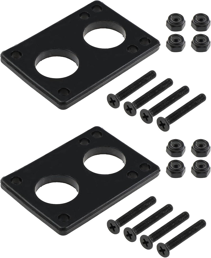 Chargez l'image dans la visionneuse de la galerie, Skateboard riser pads set 6 mm zwart
