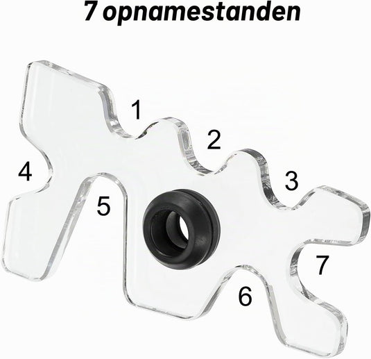 Biljart brugkop 115 x 60 mm van acryl transparant – keu brug – biljart accessoires