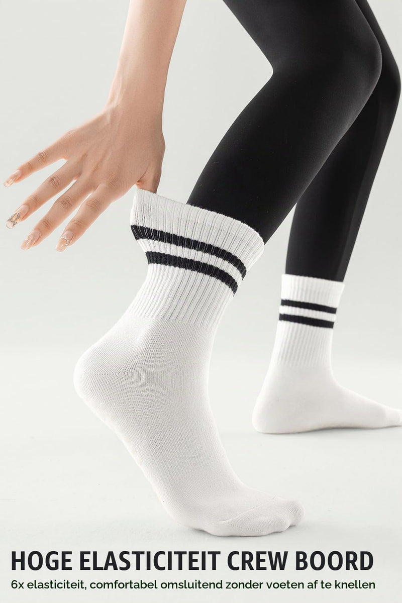 Załaduj obraz do przeglądarki galerii, Pilates antislip sokken 3 paar met siliconen grip – yoga sokken – fitness sokken
