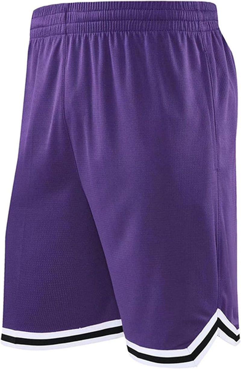 Laden Sie das Bild in Galerie -Viewer, Lange basketbalshort heren van ademend mesh met ritszak – sportshort – fitness broek
