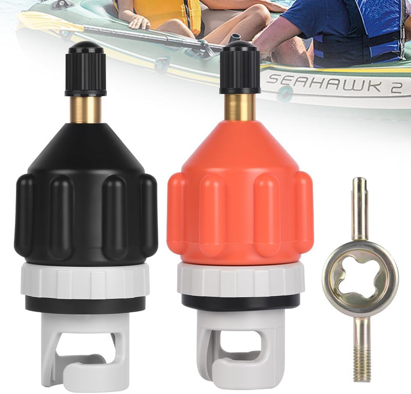 Charger l’image dans la visionneuse de galerie, 2 adaptateurs SUP pour pompe, en plastique et en aluminium, pour planches de paddle et bateaux pneumatiques - adaptateur de valve - accessoires de sports nautiques

