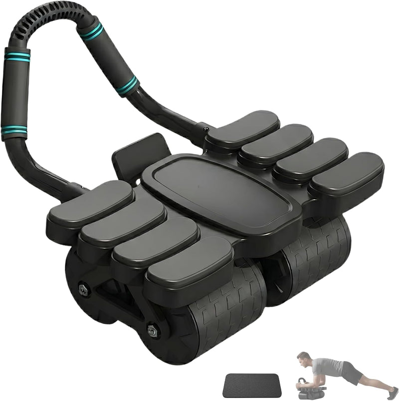 Laad afbeelding in Galerijviewer, Ab roller met automatische rebound elleboogsteun en telefoonhouder – buikspiertrainer – ab wheel
