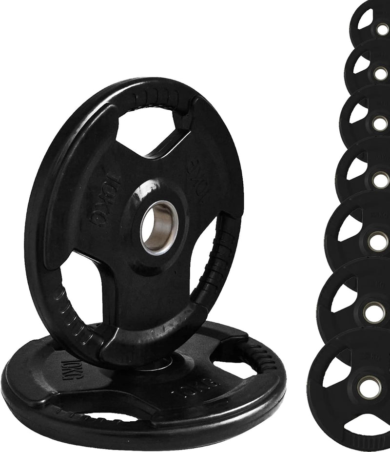 Laad afbeelding in Galerijviewer, Olympische tri-grip gewichtsschijven rubber 50 mm
