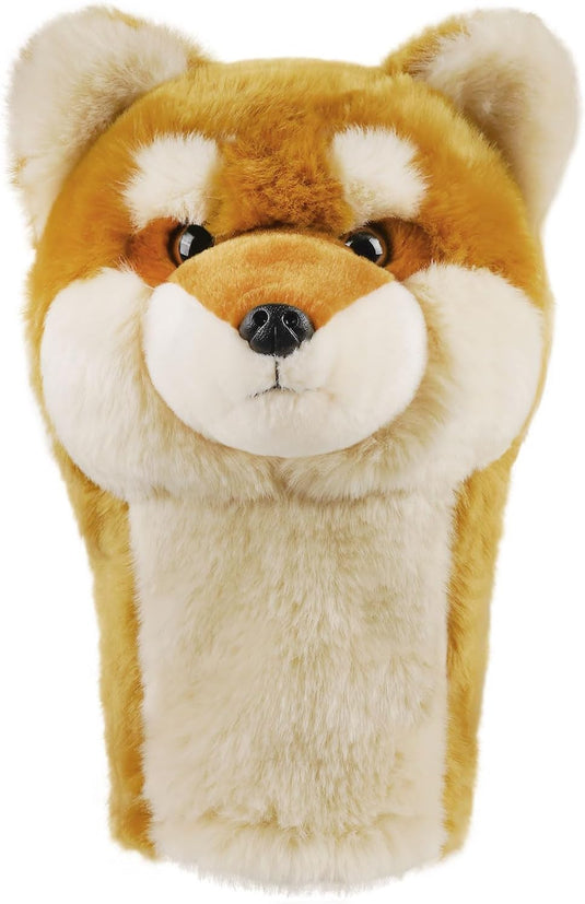 Pluche golfclubhoes Shiba Inu voor drivers tot 460 cc