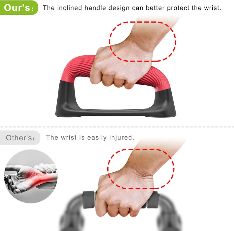 Laden Sie das Bild in Galerie -Viewer, Push-up bars met zachte ergonomische handgrepen en antislip basis – opdruksteunen – fitness accessoires

