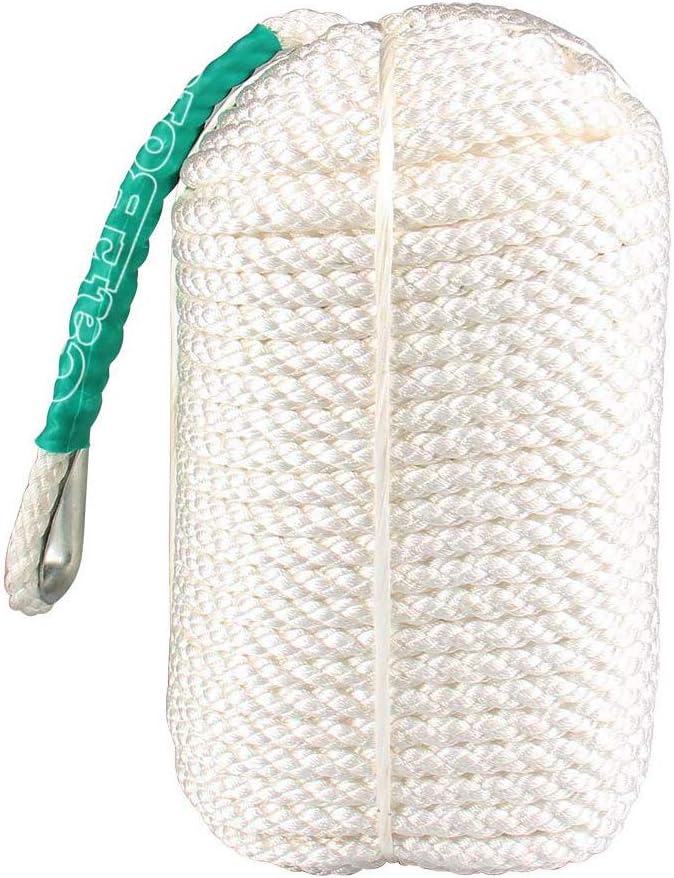 Charger l’image dans la visionneuse de galerie, Cordage d’amarrage en nylon à double tressage, 91 mètres, 12 mm, pour amarrer et sécuriser – aussière – cordage d’amarrage
