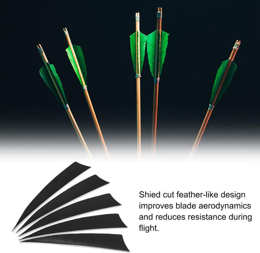 Pijlveren 50 stuks 4 inch van kalkoenveer – arrow fletching – boogschieten accessoires