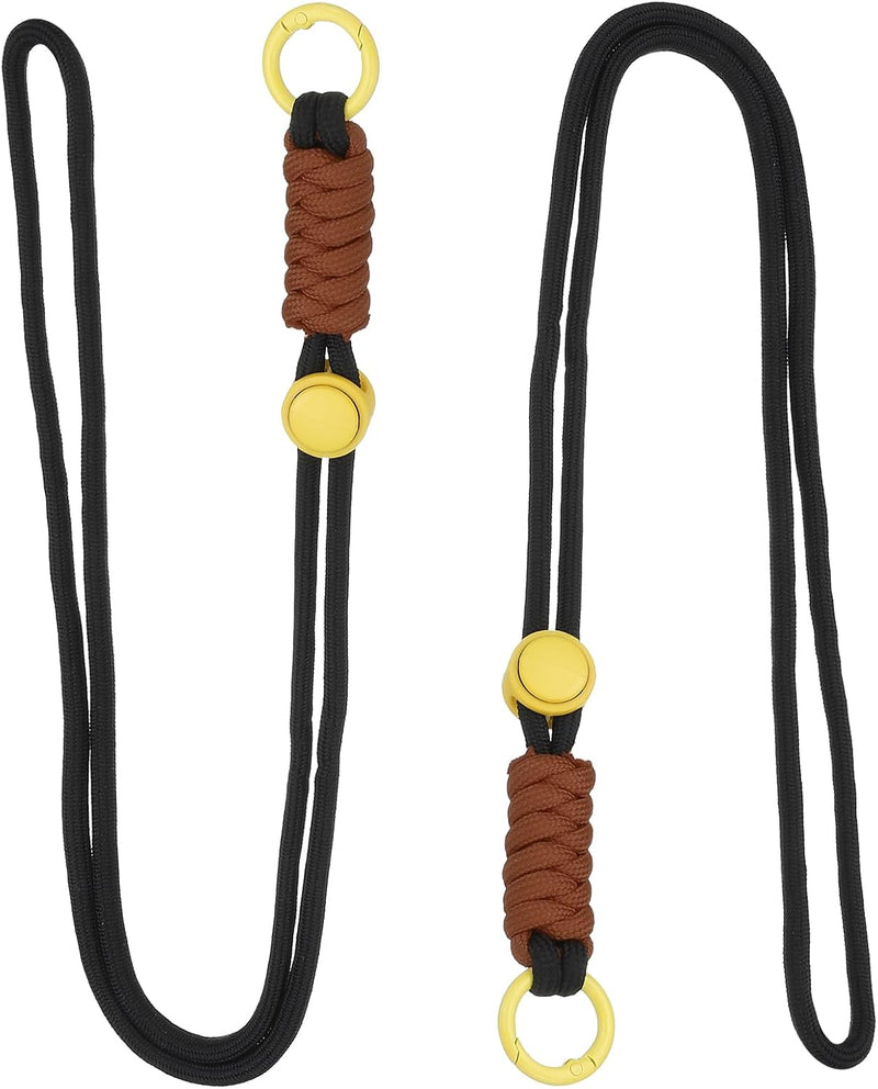 Laad afbeelding in Galerijviewer, Paracord lanyards 2 stuks met sleutelring en clip – gevlochten sleutelkoord – outdoor accessoires
