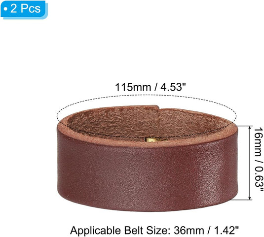 Leren riemlussen 2 stuks voor riemen 38-40 mm – riemhouders – vervangende keeper loops