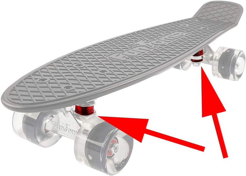 Laden Sie das Bild in Galerie -Viewer, Skateboard bushings 90A 4 stuks met washers zwart – stuurrubbers – longboard skateboard accessoires
