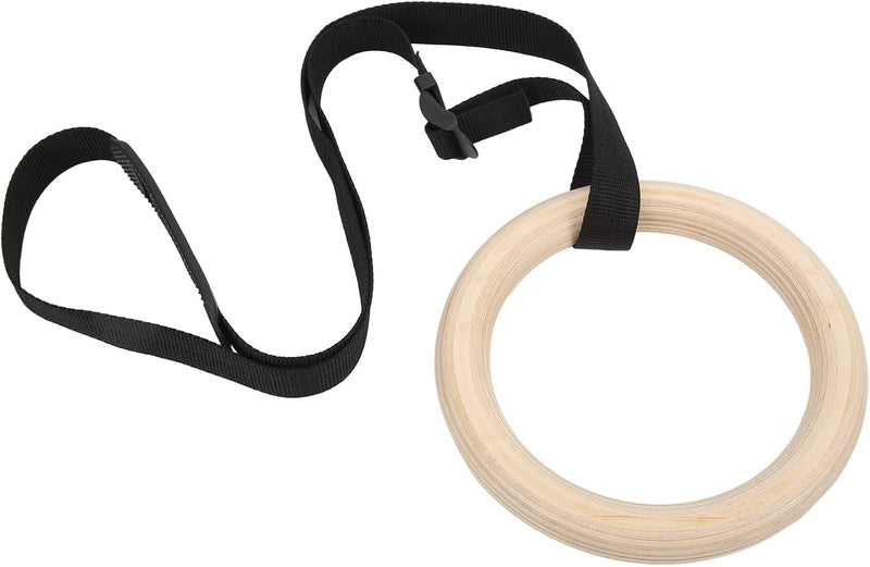 Charger l’image dans la visionneuse de galerie, Anneaux de gymnastique en bois, 2 pièces, en bouleau avec sangles de suspension réglables – anneaux de gymnastique – calisthénie
