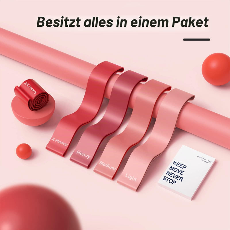 Chargez l'image dans la visionneuse de la galerie, Fitness elastieken 5-delige set met verschillende weerstandsniveaus – weerstandsbanden – resistance bands
