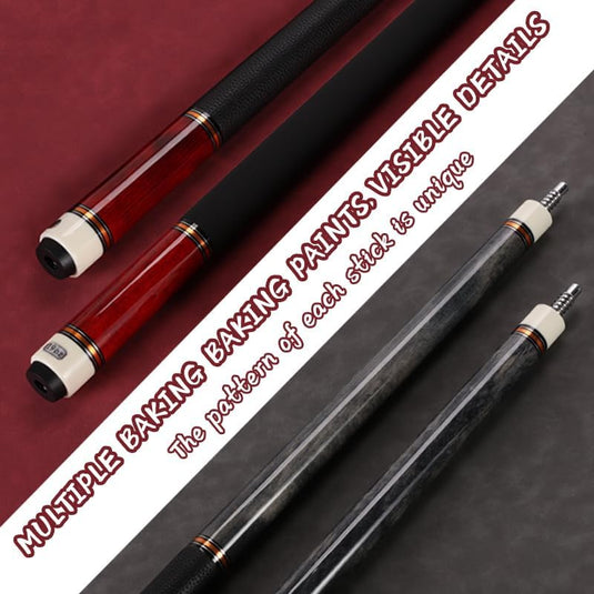 Biljartkeu 147 cm 19-20 oz – Canadese Esdoorn Pool Cue 12,5 mm Tip – Leren Grip