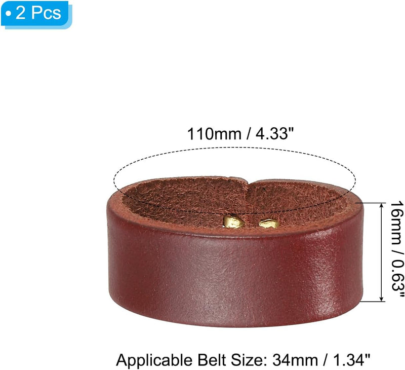 Laad afbeelding in Galerijviewer, Leren riemlussen 2 stuks voor riemen 38-40 mm – riemhouders – vervangende keeper loops
