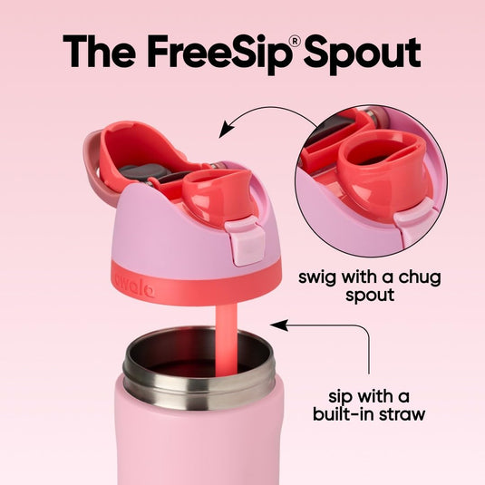 Geïsoleerde RVS drinkfles 710 ml met rietje en lekvrije dop – waterfles – thermosfles