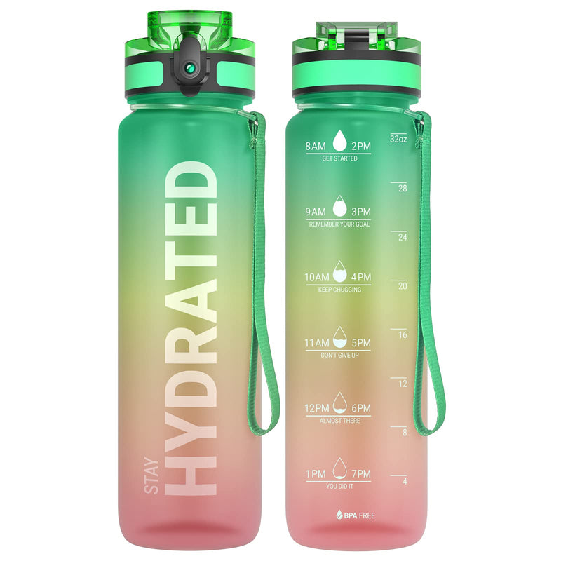 Laden Sie das Bild in Galerie -Viewer, Drinkfles 750 ml BPA-vrij met tijdmarkeringen en lekvrije dop – waterfles – sportfles
