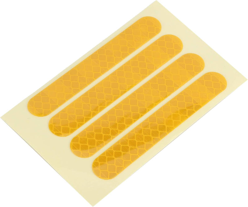 Laden Sie das Bild in Galerie -Viewer, Reflektierende Radaufkleber, 4 Stück, 83 x 13 mm, für den Elektroroller Ninebot G30 – Rollerreflektoren – Raddekoration
