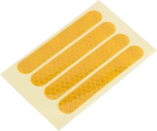 Reflektierende Radaufkleber, 4 Stück, 83 x 13 mm, für den Elektroroller Ninebot G30 – Rollerreflektoren – Raddekoration