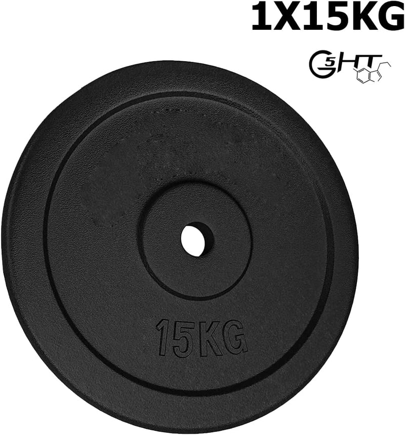 Laad afbeelding in Galerijviewer, G5 HT SPORT Halterschijven van gietijzer, gatdiameter: 25 mm, voor sportschool en thuisgymnastiek, 0,5 tot 20 kg, voor halters en lange halters
