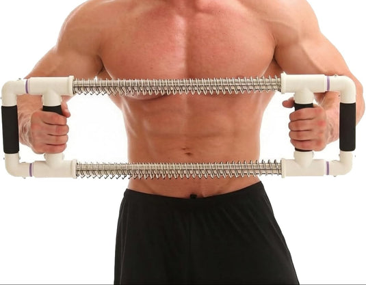 Push down bar voor borst- en armtraining met verstelbare weerstand