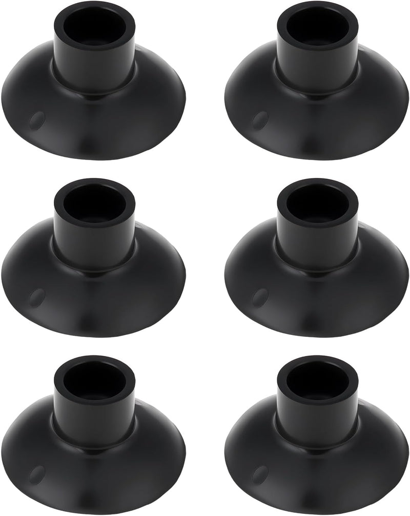 Laden Sie das Bild in Galerie -Viewer, Rubberen voetdoppen met zuignap 6 stuks voor 25 mm palen – trampoline voetjes – outdoor accessoires
