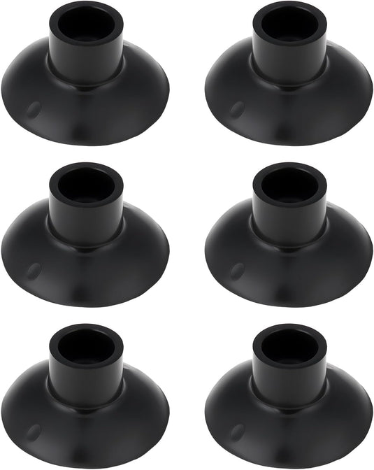 Rubberen voetdoppen met zuignap 6 stuks voor 25 mm palen – trampoline voetjes – outdoor accessoires