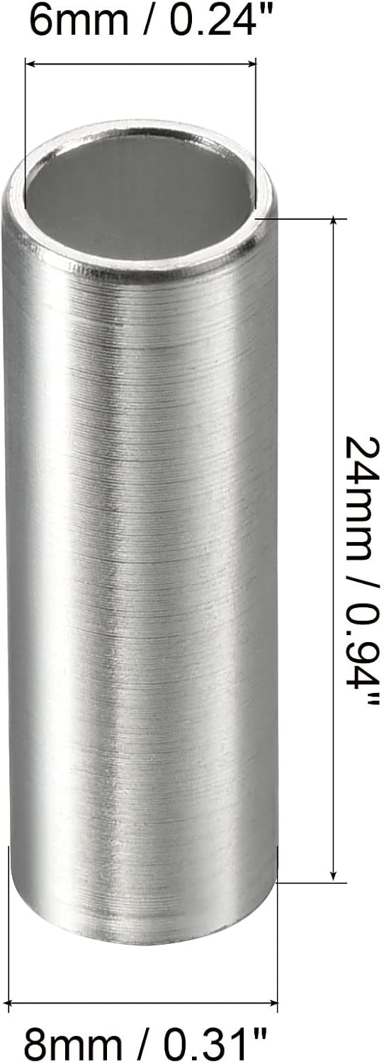 Load image into Gallery viewer, PATIKIL Inline as lager Spacers, 8 Pack Skates Speed Spacer Hardware Aluminium voor 6 mm asrol, zilver

