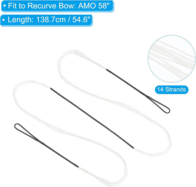 Załaduj obraz do przeglądarki galerii, Recurve boogsnaar 113,3 cm tot 50 lb – vervangende bowstring – boogschieten accessoires
