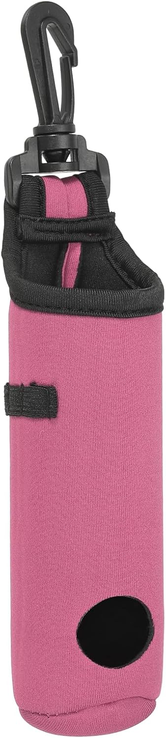 Laad afbeelding in Galerijviewer, Golfbal houder van neopreen voor 3 ballen en 3 tees lichtroze – golfbal draagtas – golf accessoires

