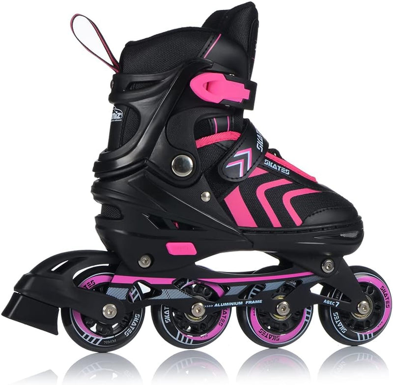 Laad afbeelding in Galerijviewer, Inlineskates, 4-in-1 rolschaatsen, inline skates, schaatsen, verstelbaar, voor kinderen en volwassenen, ABEC7 lagers, maten 29-43
