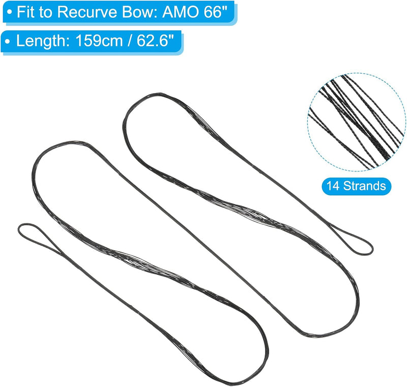 Załaduj obraz do przeglądarki galerii, Recurve boogsnaar 113,3 cm tot 50 lb – vervangende bowstring – boogschieten accessoires
