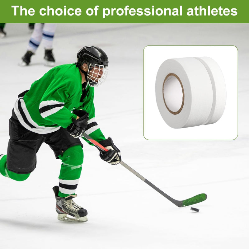 Laad afbeelding in Galerijviewer, PEUTIER 12pcs Lacrosse Stick Tapes, Cotton Lacrosse Tape 1in and 1/2in Non-Precut Hockey Stick Grip Tapes Sweat-Absorbent Lacrosse Stick Grip Tape for Lacrosse Golf Baseball Bats White Bar Cloth Tape
