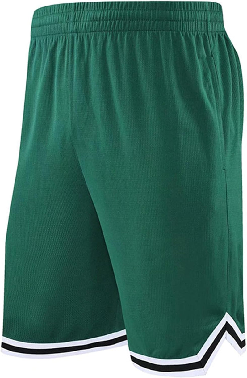 Laden Sie das Bild in Galerie -Viewer, Lange basketbalshort heren van ademend mesh met ritszak – sportshort – fitness broek
