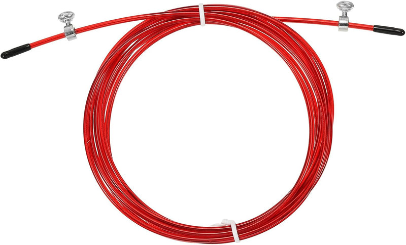 Chargez l'image dans la visionneuse de la galerie, Speed jump rope vervangingskabel 3 meter x 2,5 mm rood – springtouw kabel – fitness accessoires
