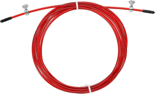 Speed jump rope vervangingskabel 3 meter x 2,5 mm rood – springtouw kabel – fitness accessoires