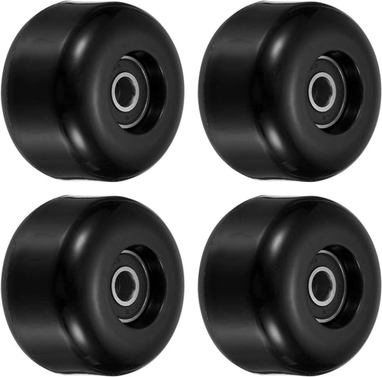 Skateboard wielen 54 mm met ABEC-9 lagers (4 stuks) - Soft wheels 85A voor straat & cruiser - Skateboard wielen vervanging
