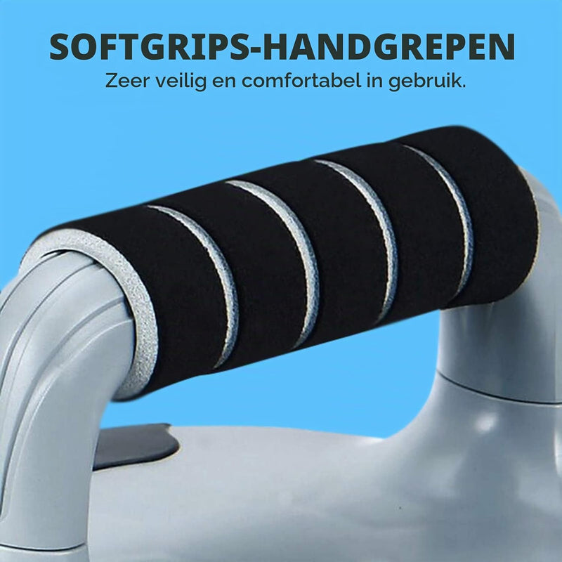 Laad afbeelding in Galerijviewer, Push-up bars met zachte handgrepen en antislip basis tot 100 kg – opdruksteunen – fitness accessoires

