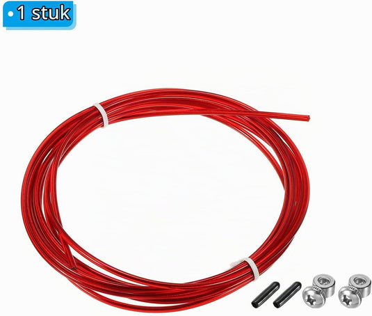 Speed jump rope vervangingskabel 3 meter x 2,5 mm rood – springtouw kabel – fitness accessoires