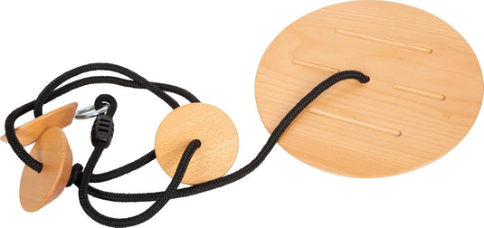 Trapezeschommel 2-in-1 met gymnastiekringen en verstelbare touwen tot 100 kg – houten schommel