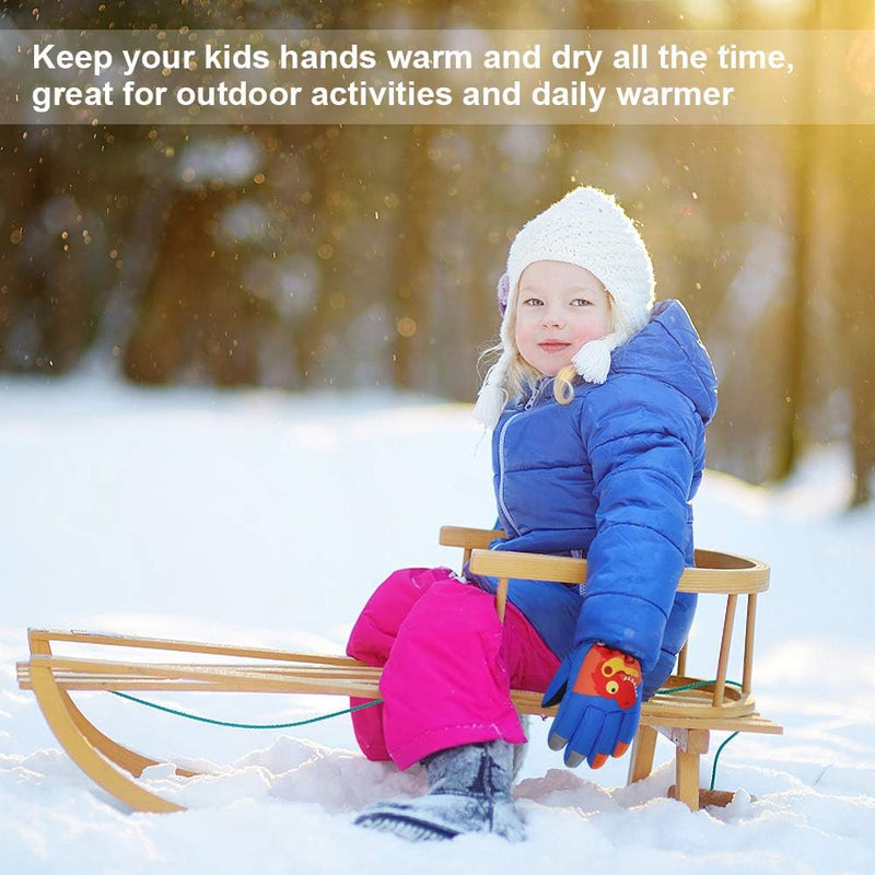 Load image into Gallery viewer, QKURT Skihandschoenen voor kinderen, snowboardhandschoenen, sneeuwhandschoenen, waterdicht en winddicht, winterwanten voor 2-13 jaar, meisjes en jongens, skiën, snowboarden, paardrijden, hardlopen,
