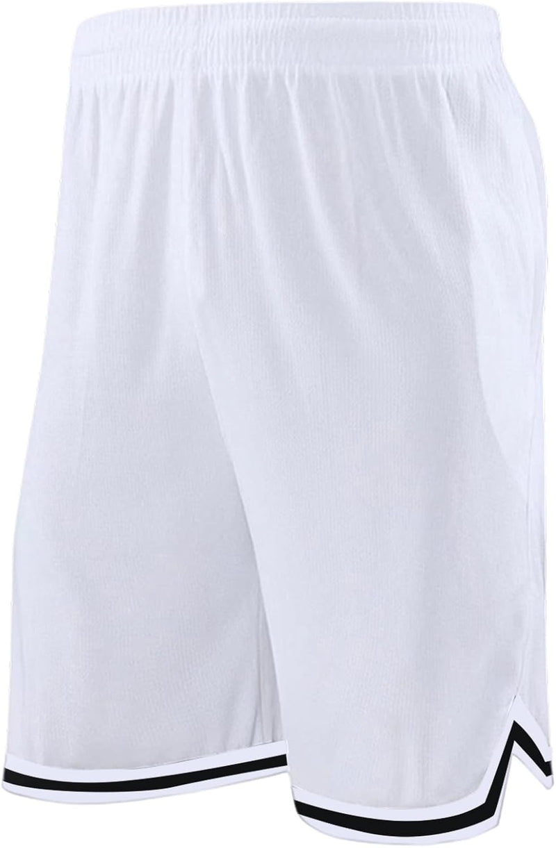 Laden Sie das Bild in Galerie -Viewer, Lange basketbalshort heren van ademend mesh met ritszak – sportshort – fitness broek
