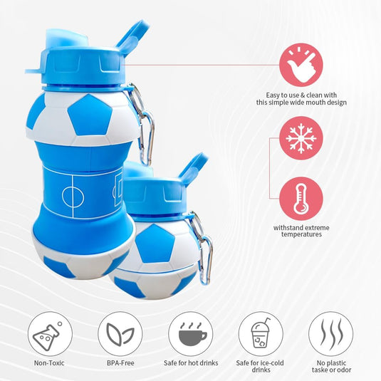 Voetbal drinkfles met rietje 550 ml